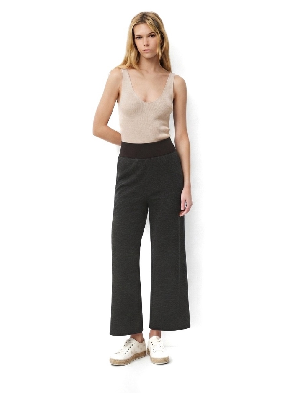 Wilfred Free Aritzia Carvalho Knit Culottes Pants Wide Leg Crop